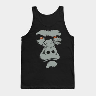 Gorilla silhouette, looks deep into your eyes Tank Top